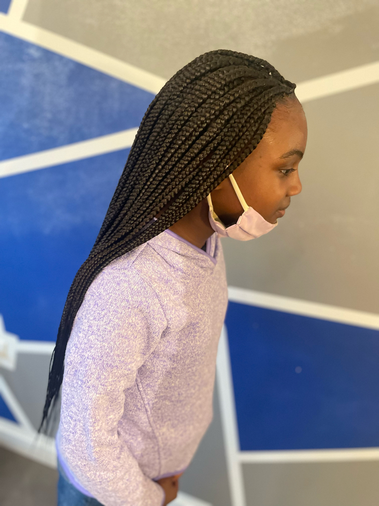 Traditional Box Braid With Knots