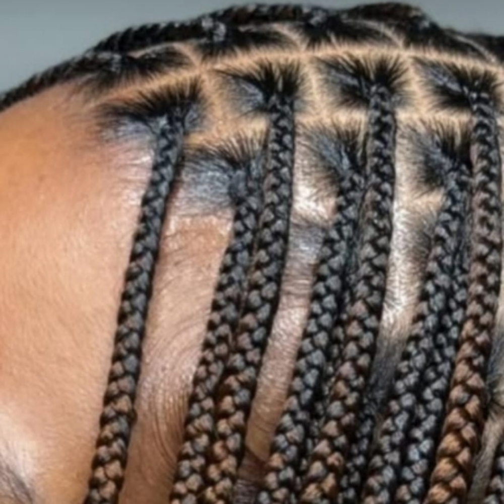 Layered Jumbo Knotless Braids at Eunice  Aka in Duncanville, TX