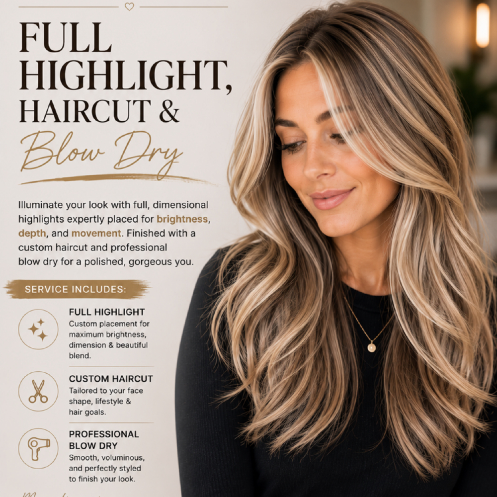 Full Highlight, Haircut & blow dry at Lauren A Stylist in Thomasville, GA