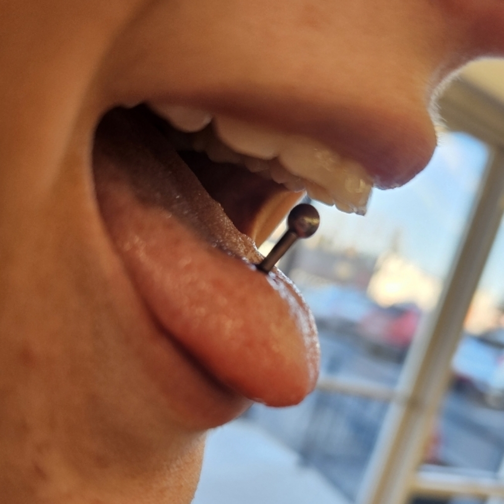 Tongue Piercing at Sagrado Salon and Skin in Richland, WA