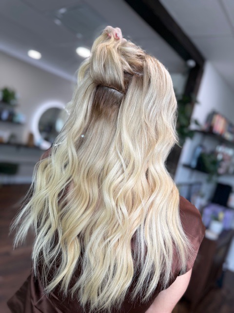 Invisible Bead Extensions  1 Row at Olivia Timm Hair LLC in Satellite Beach, FL
