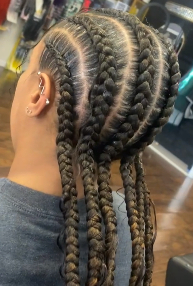 6 Feedin Braids at Key Hair Architecture LLC in Aurora, CO