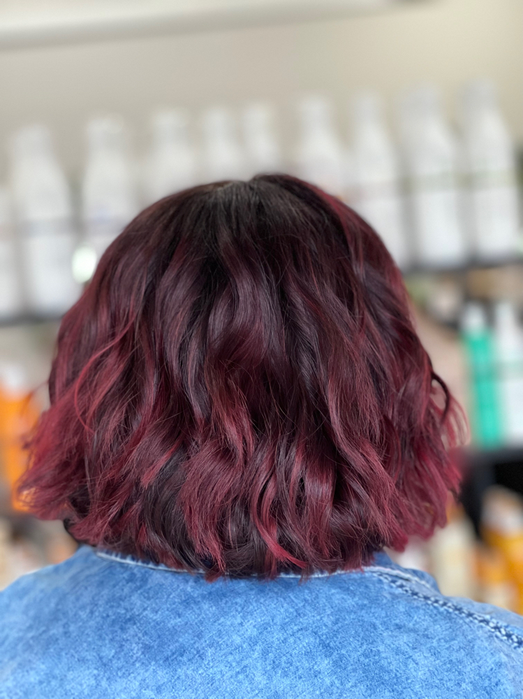 Root Touch Up & Haircut