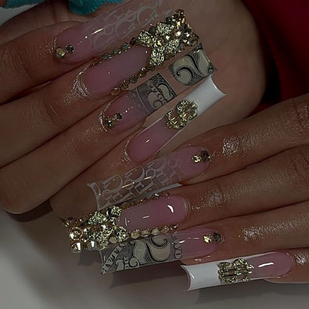 Long Freestyle Fullset at Natis Nail Spa in San Marcos, TX