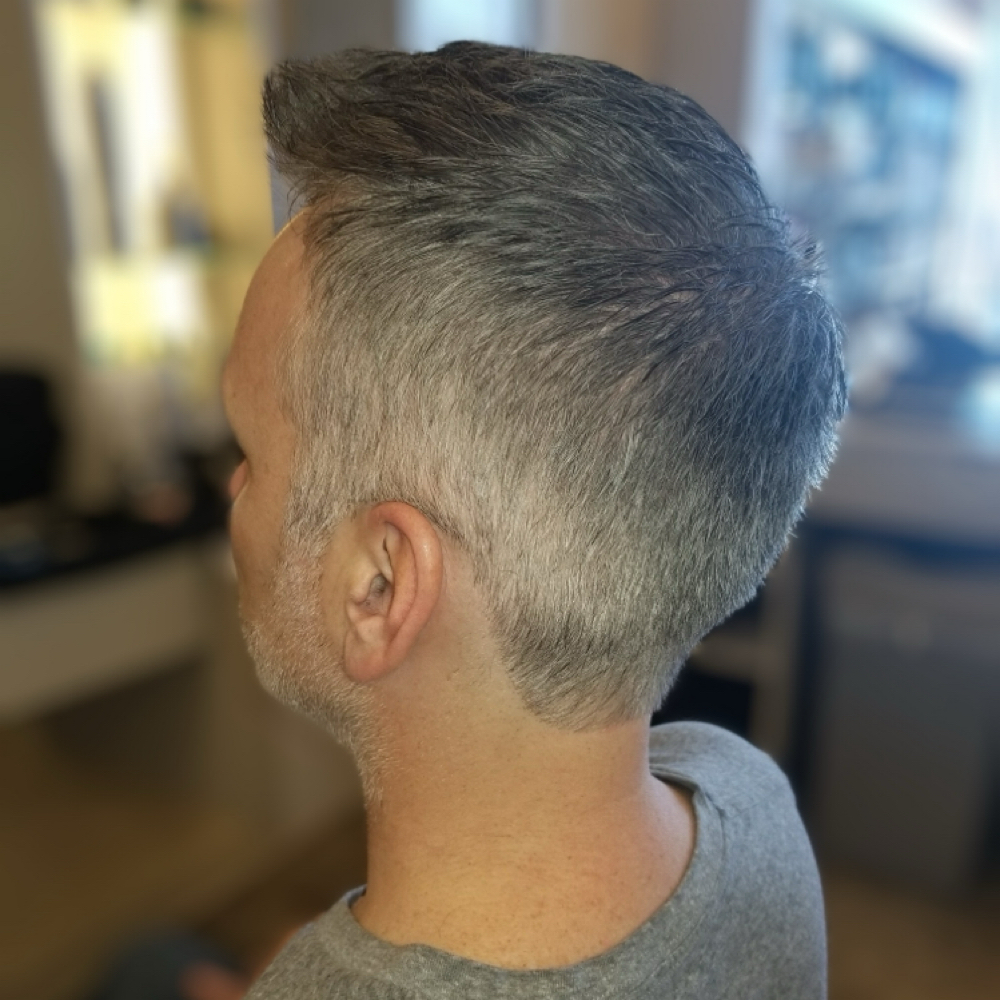 Men's Grey Blending at JL Hair Studio in Davidson, NC