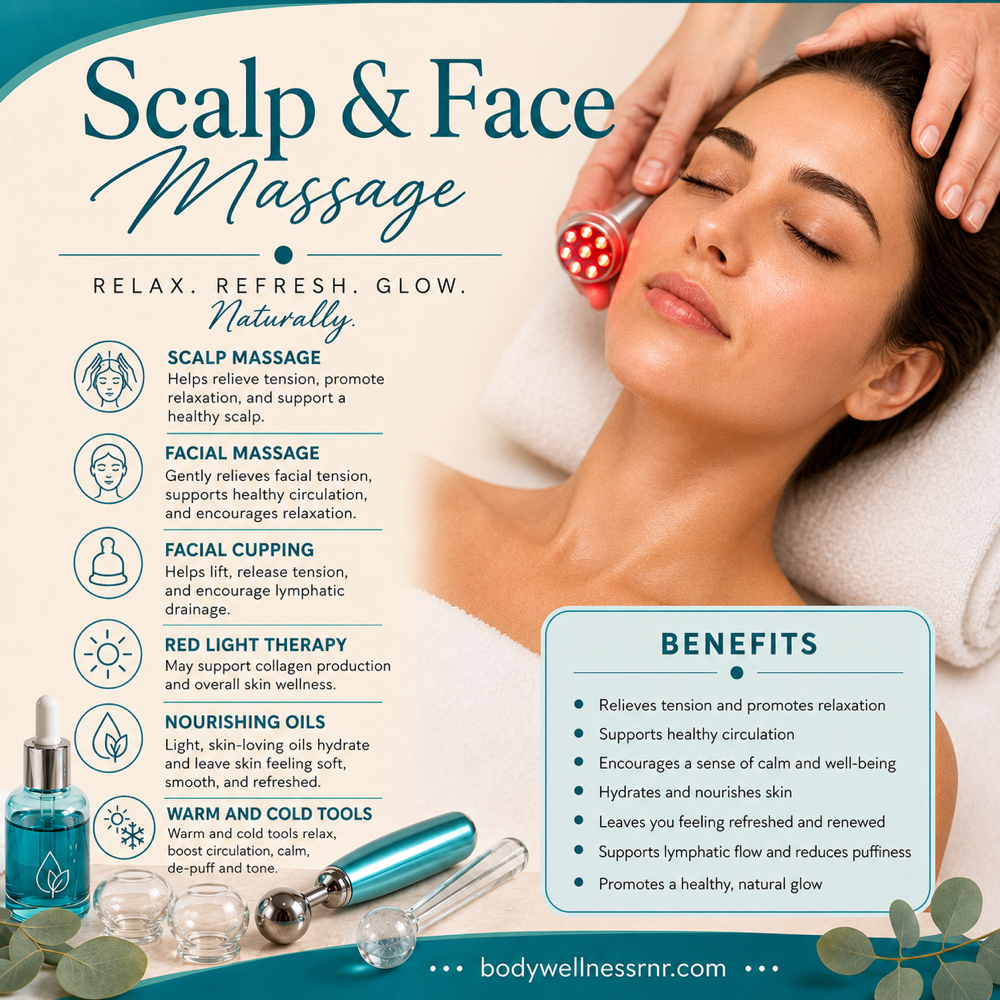 Scalp and Face Massage 60 at Body Wellness Relax and Renew, LLC in Wesley Chapel, FL