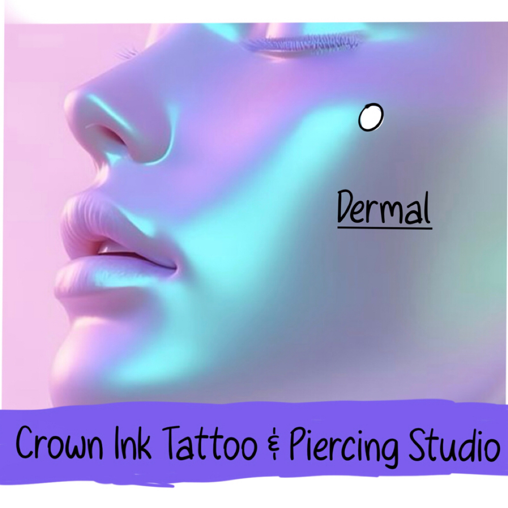 Dermal (small) at The crown ink studio in Corpus Christi, TX