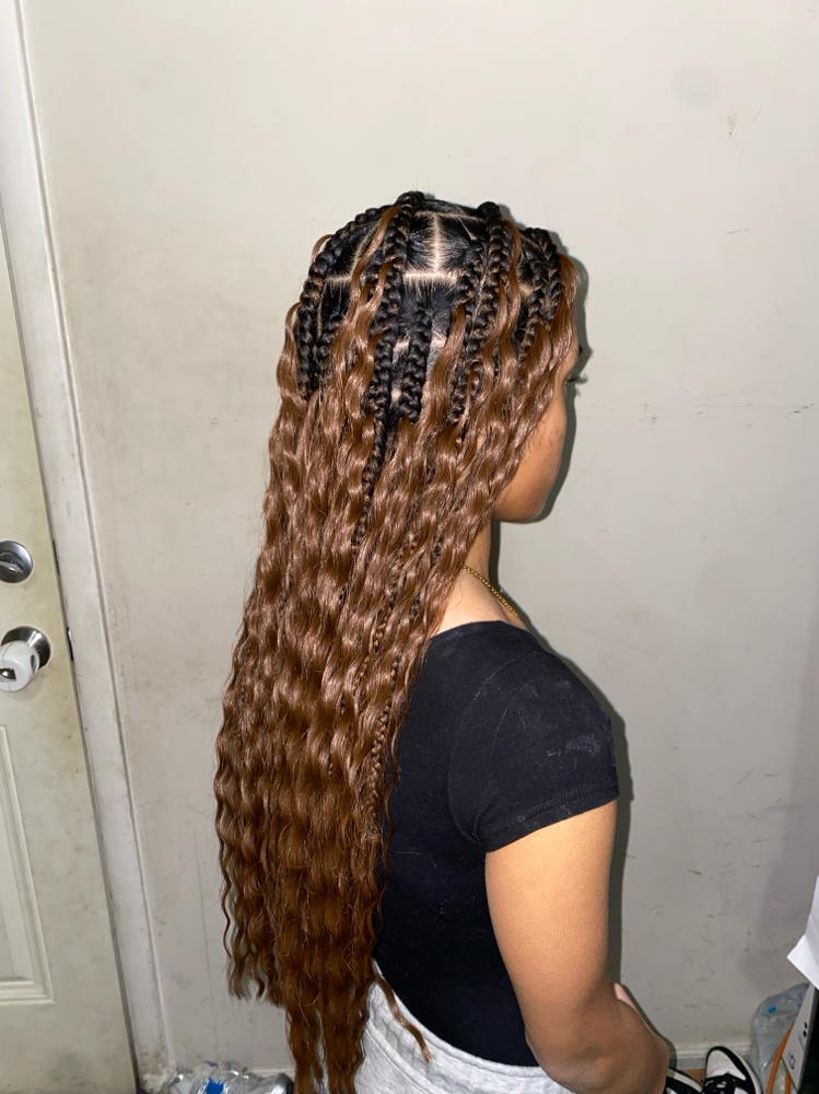 Large Boho Knotless Braids