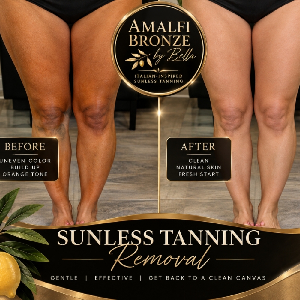 Sunless Tanning Removal at Amalfi Bronze By Bella in Marysville, CA