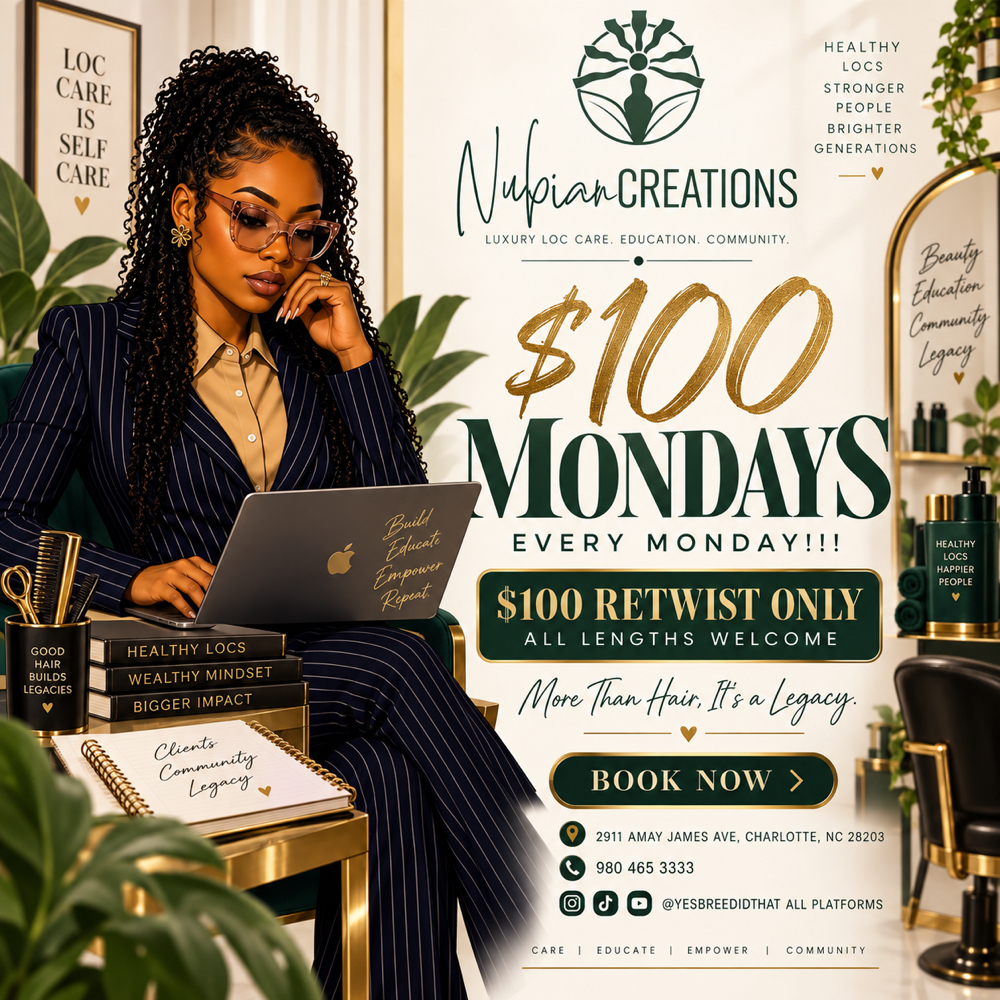 Monday Madness at Nubian Creations LLC in Charlotte, NC