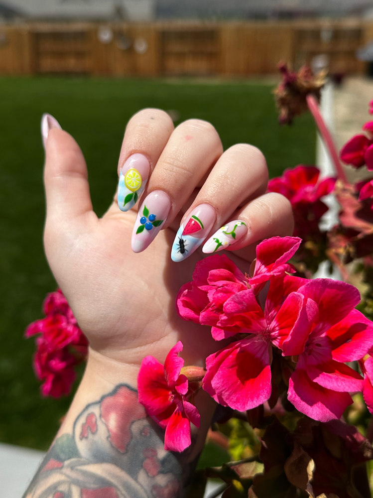 Acrylic Full Set (Medium) at Vibe Salon in Reno, NV