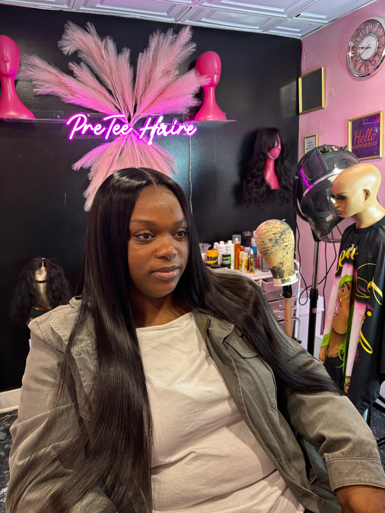 Closure wig install