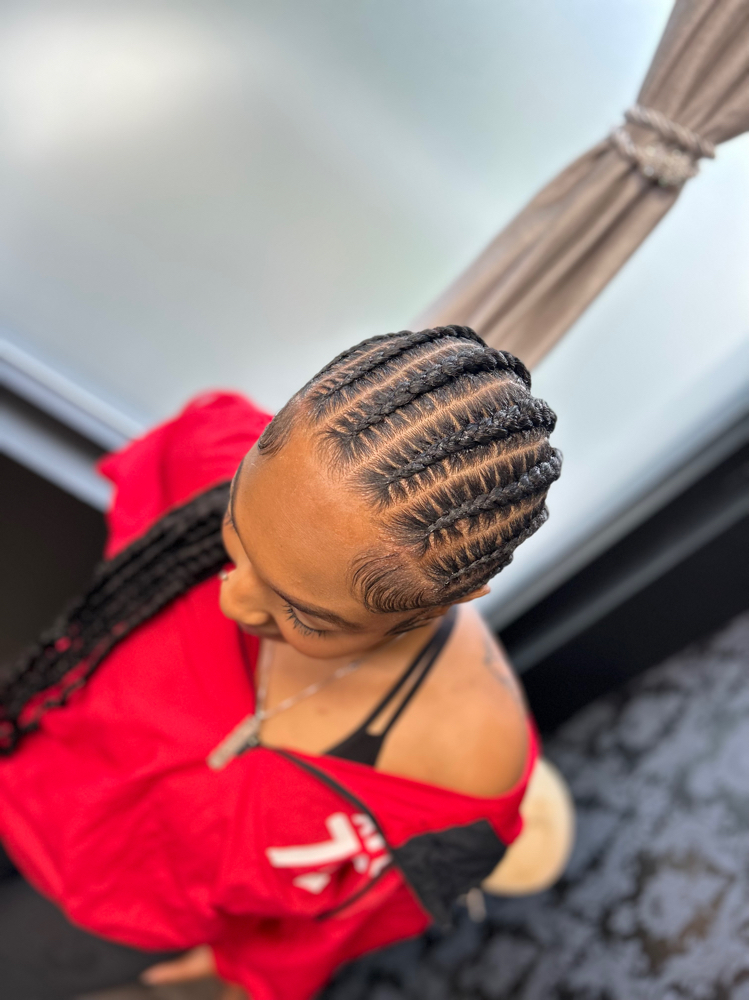 Straight Back Stitch Braids