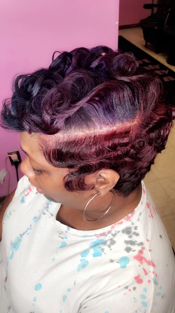 Cut ,Relaxer, Color (rinse only)