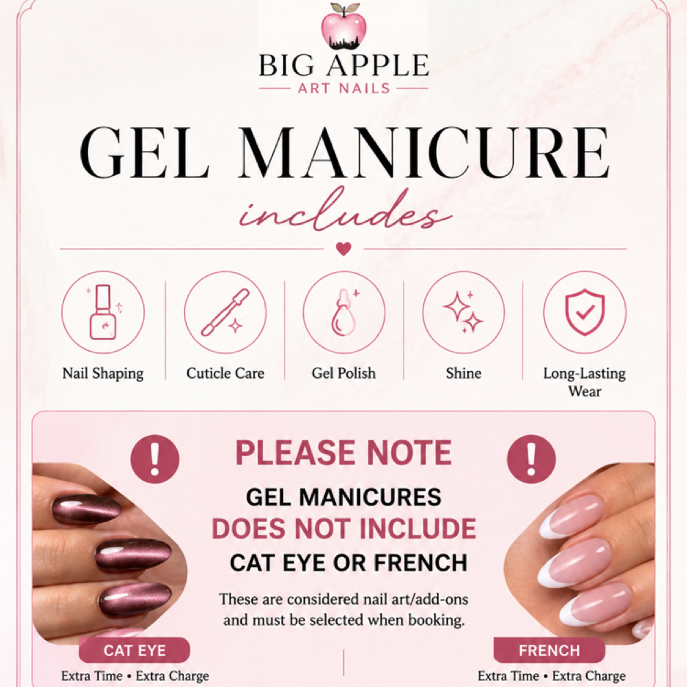 Gel Manicure at Big Apple Art in Brooklyn, NY