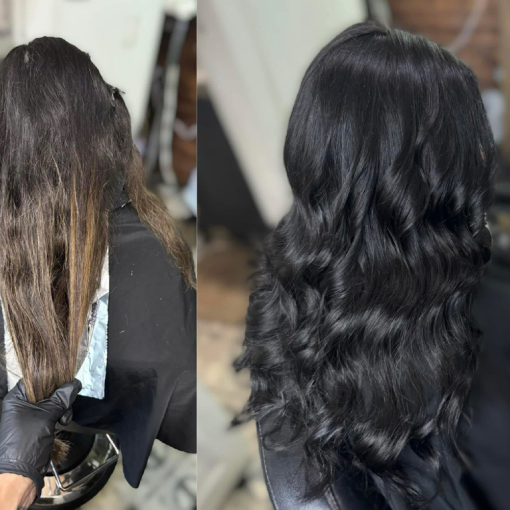 All Over Gloss Toner at The Black Pearl Hair Salon in Cornelia, GA