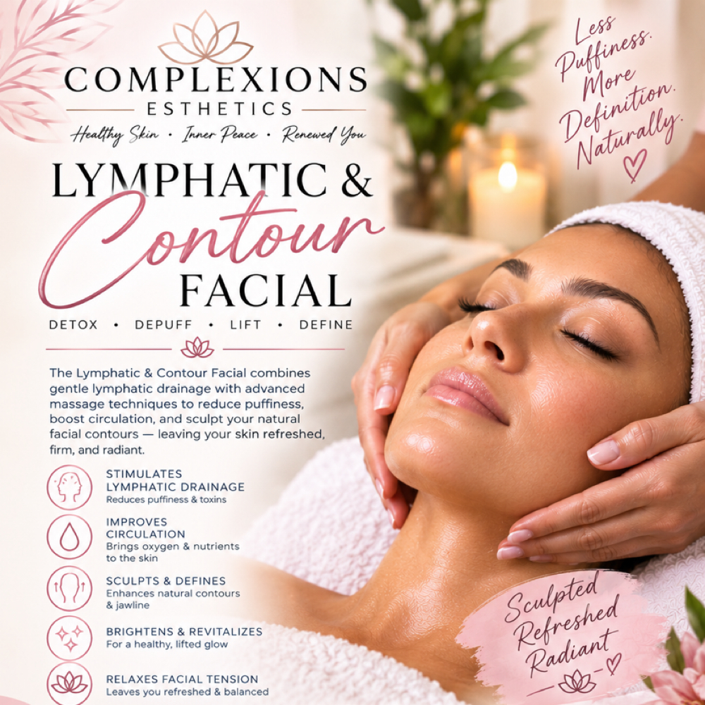 *Lymphatic Facial*Sculpt & Contour* at Complexions Esthetics llc in Forked River, NJ