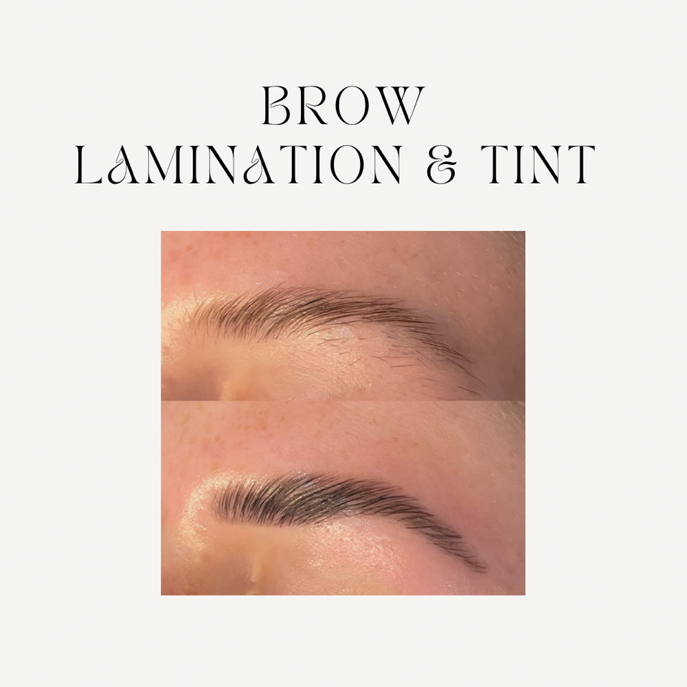 brow lamination & tint