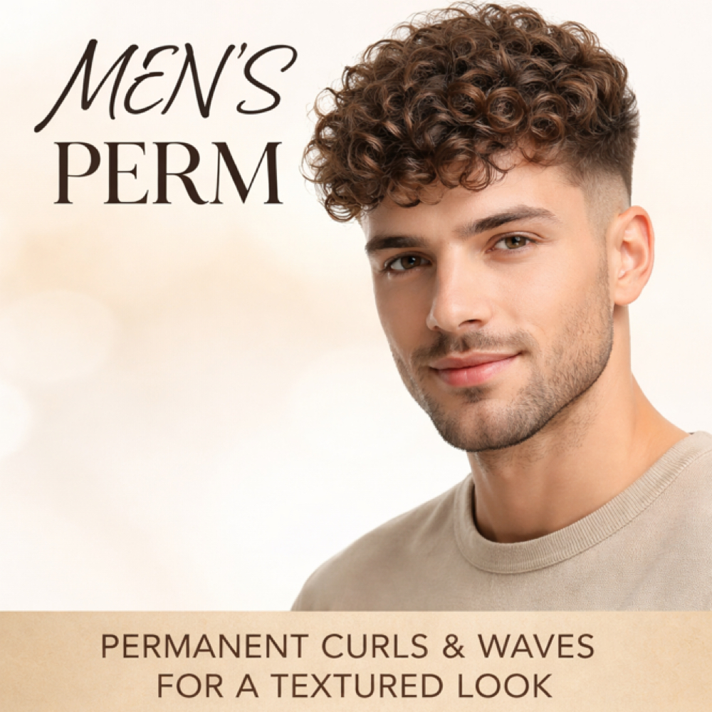 Men’s Texture Perm at True Image  Salon in Roseville, CA