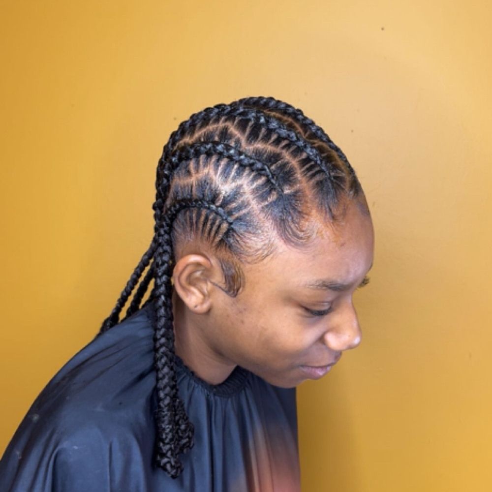 Kids Feed Ins (stitch) (Ages 2-12) at LAVISH BRAIDS in Buffalo Sc, SC