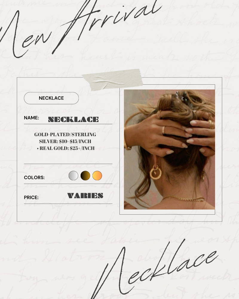 Permanent Jewlery- Necklace