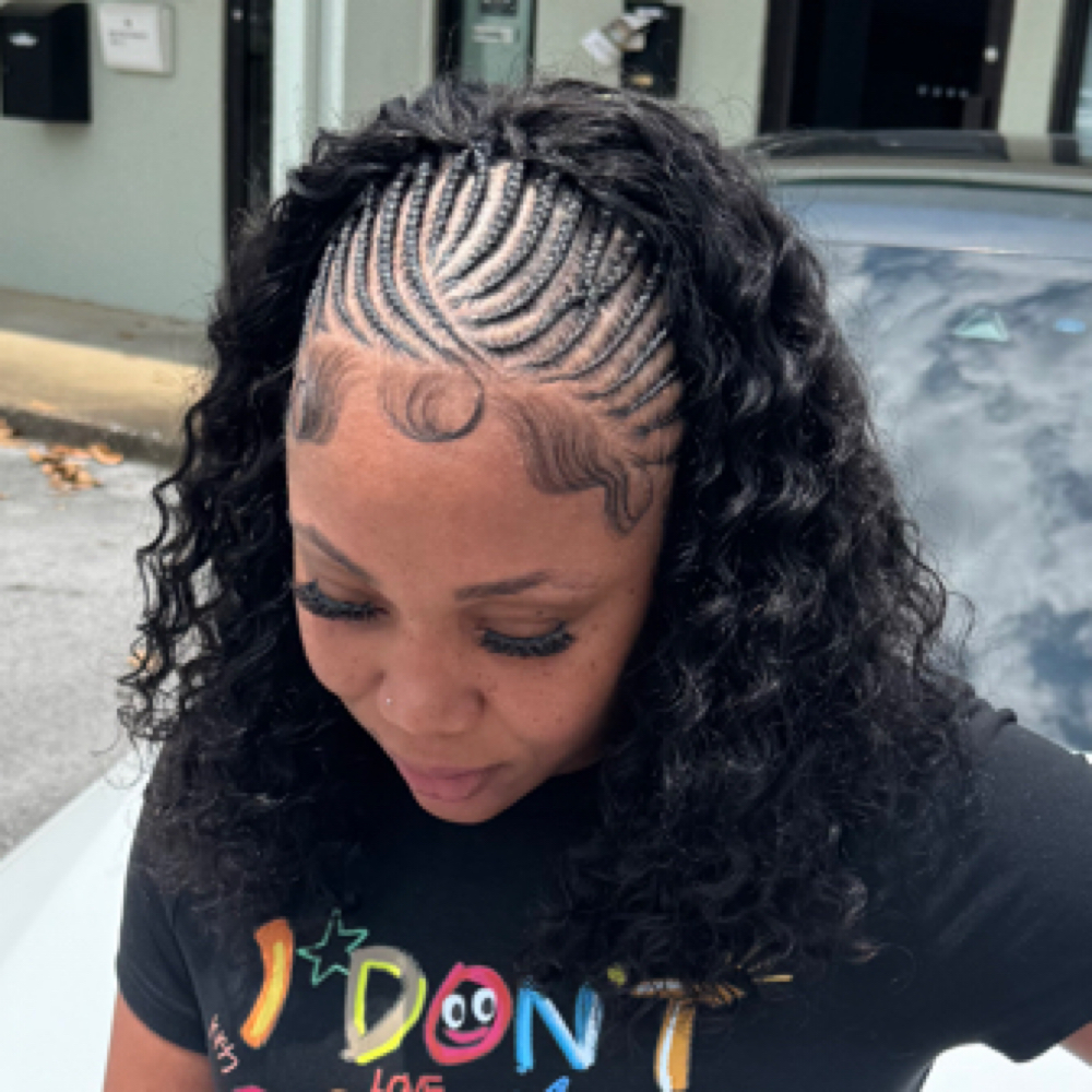 Fulani with Sew-in at CHATTANOOGA BEAUTY LOUNGE in Chattanooga, TN