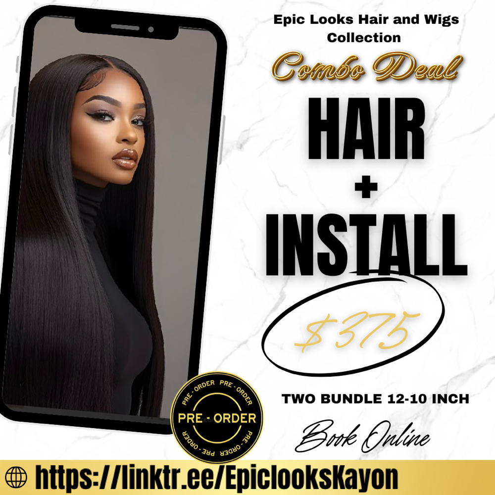 Sew-In  & Premium Hair Included at Epic Looks Hair And Wigs Collection in Coral Springs, FL