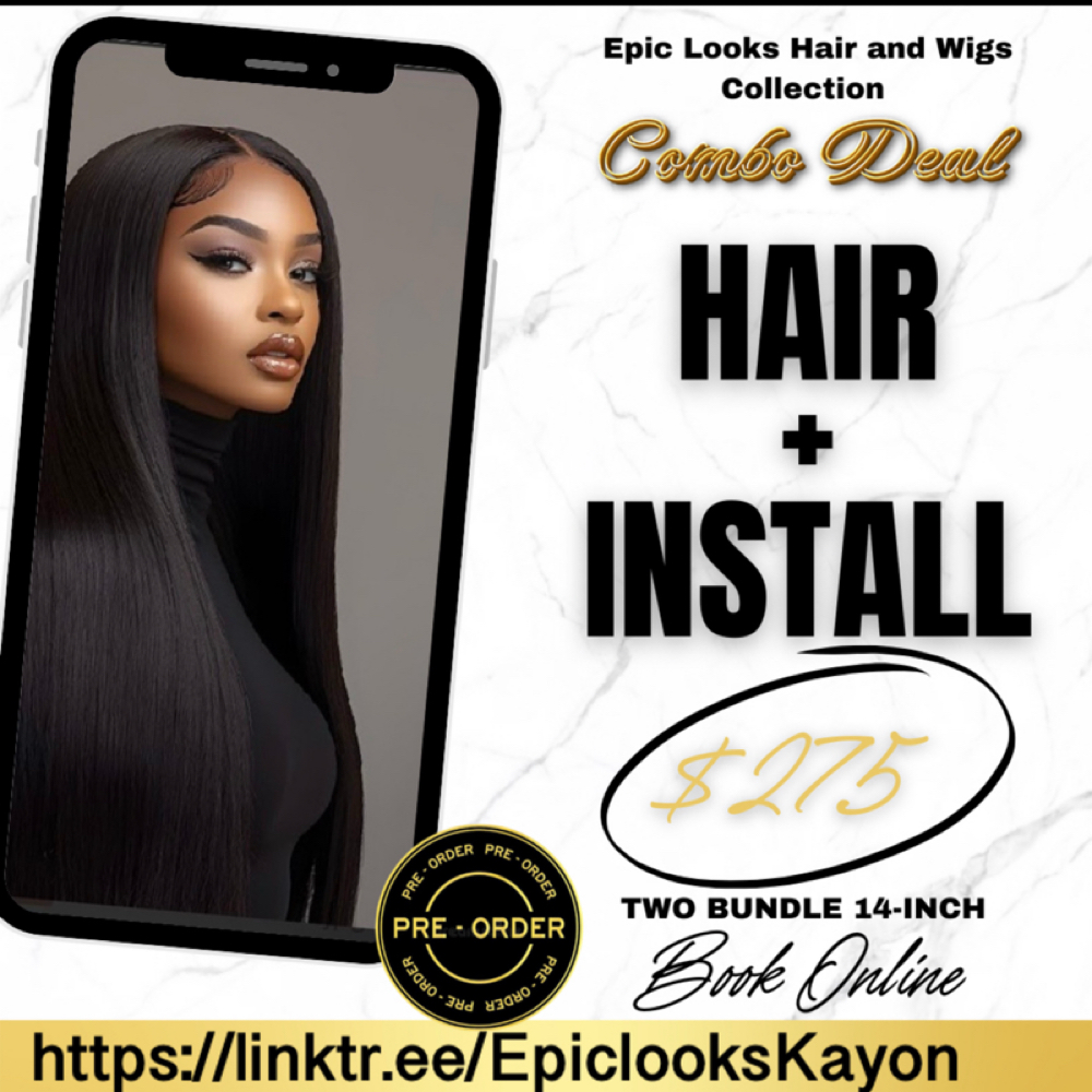 Sewin And Hair Package at Epic Looks Hair And Wigs Collection in Coral Springs, FL