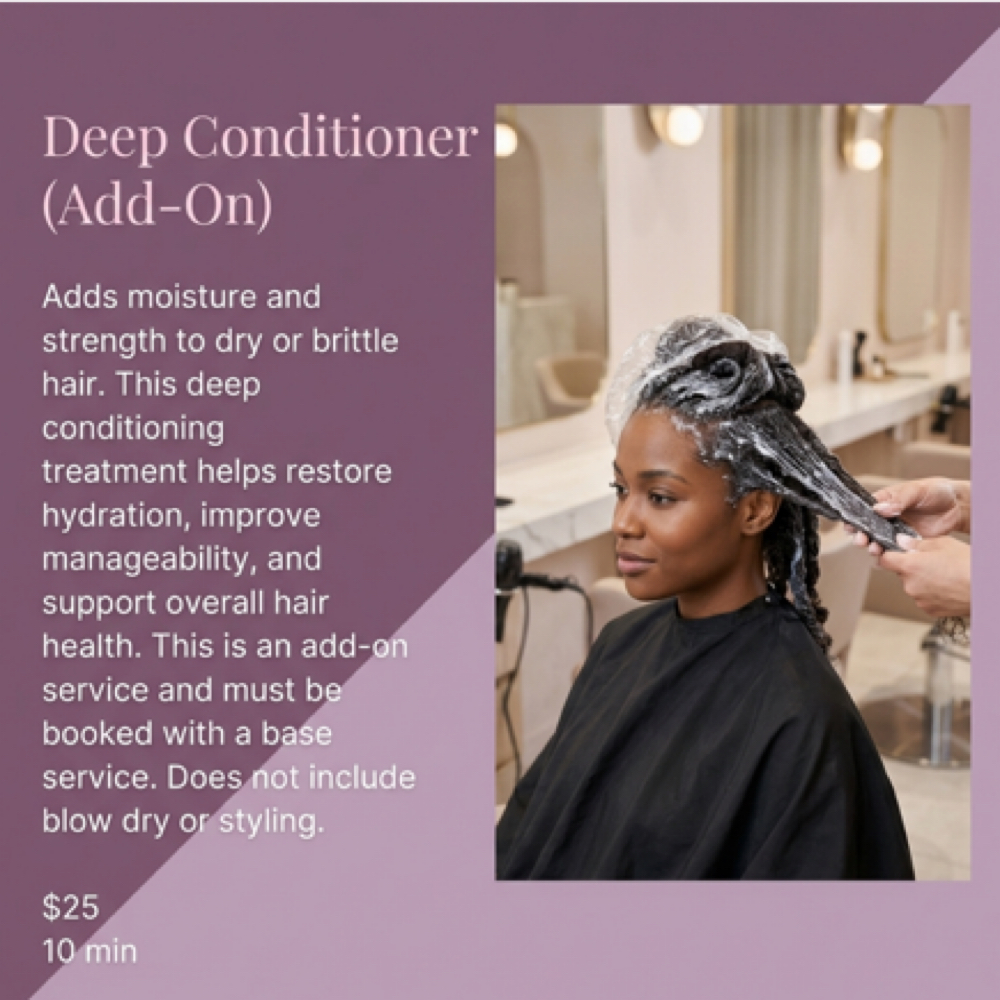 Deep Conditioner/ ADD ON SERVICE at Hair by J’Rena’ in Lawrenceville, GA