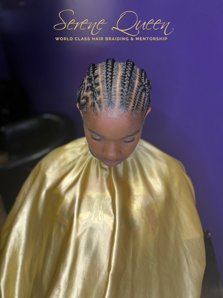 Teen(12-13)4-6 Stitch Braids