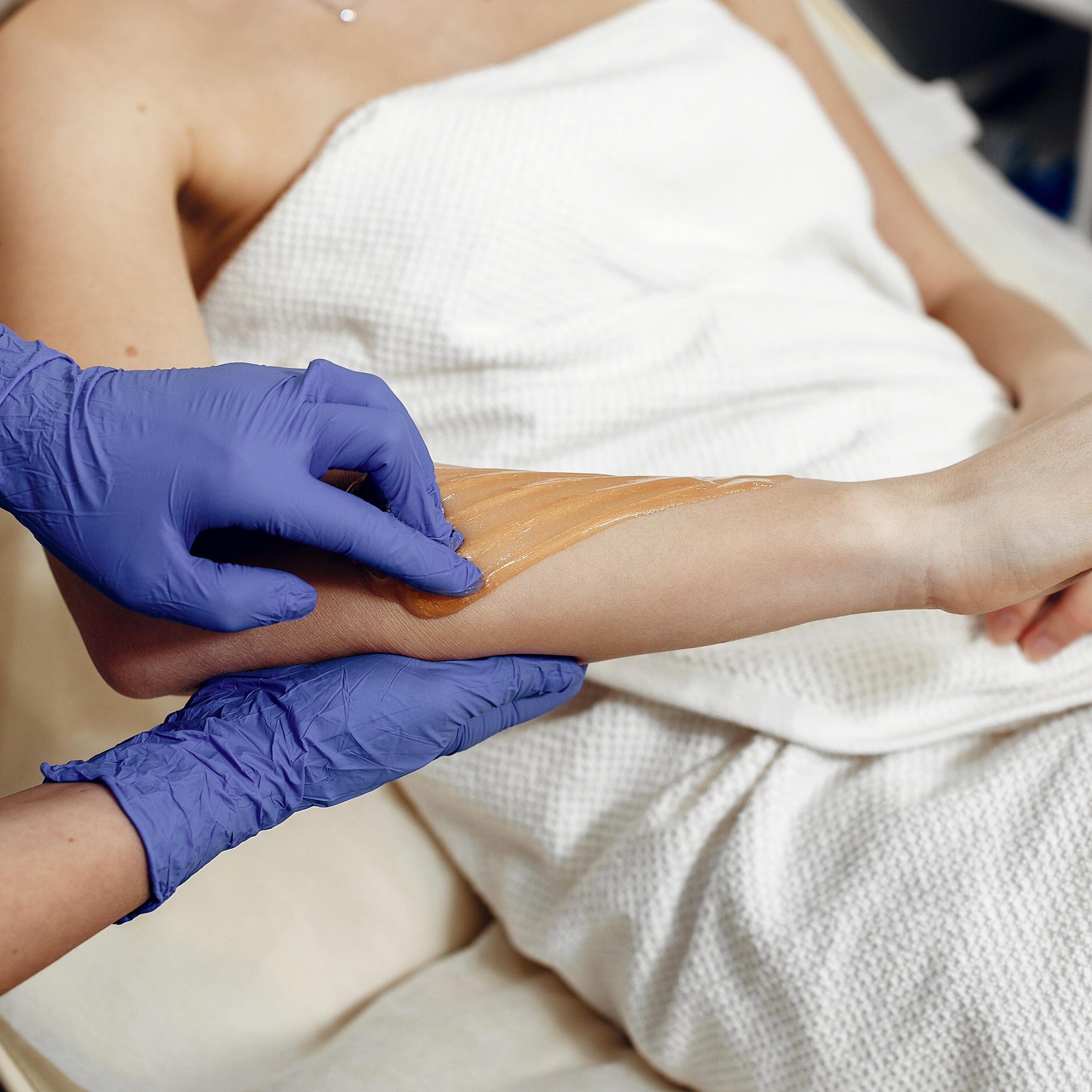 Half Arms Wax at Glow More Salon in redford, MI