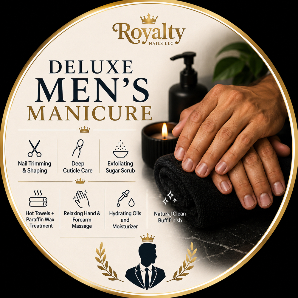 Deluxe Mens Manicure at Royalty Nails LLC in Colorado Springs, CO