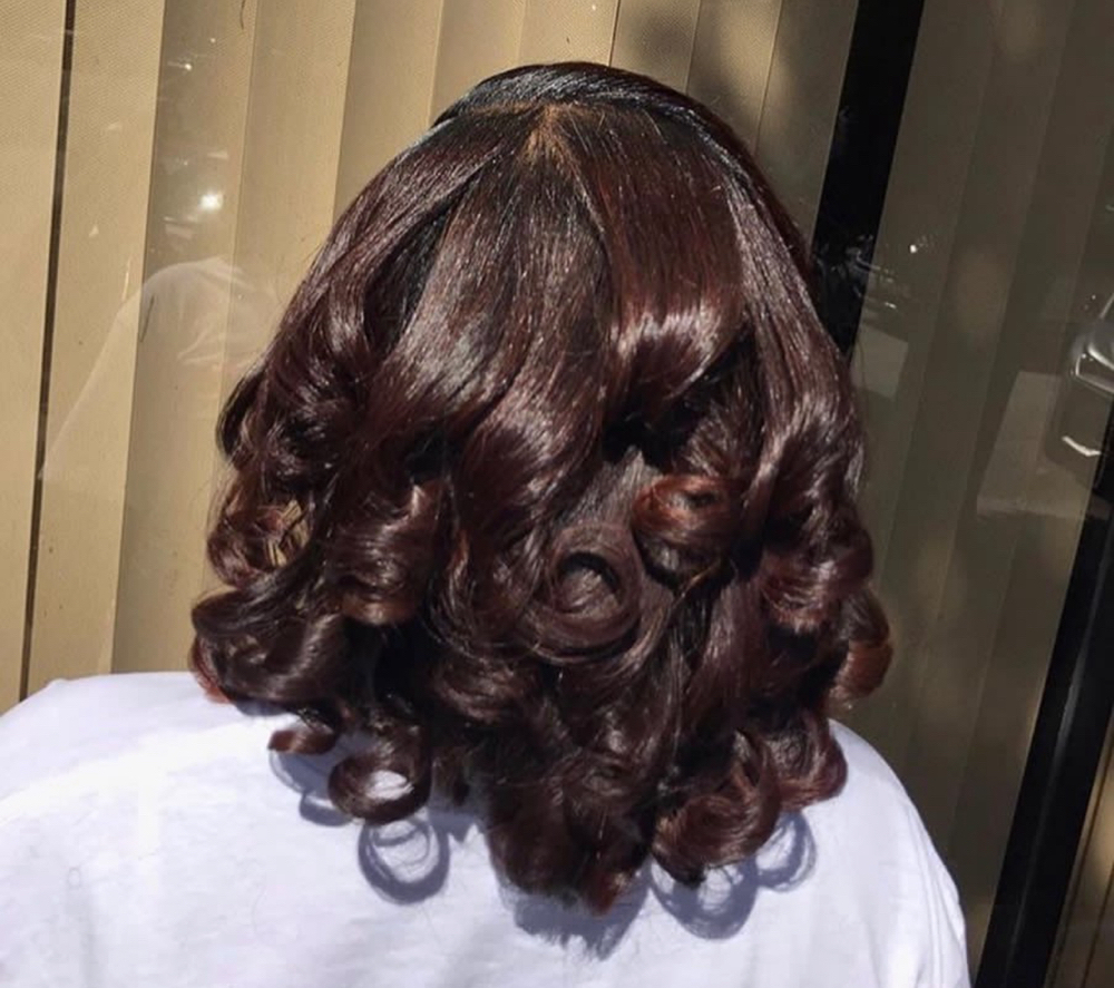 Silk Press & Curls at QueenDi Beauty in Los Angeles, CA