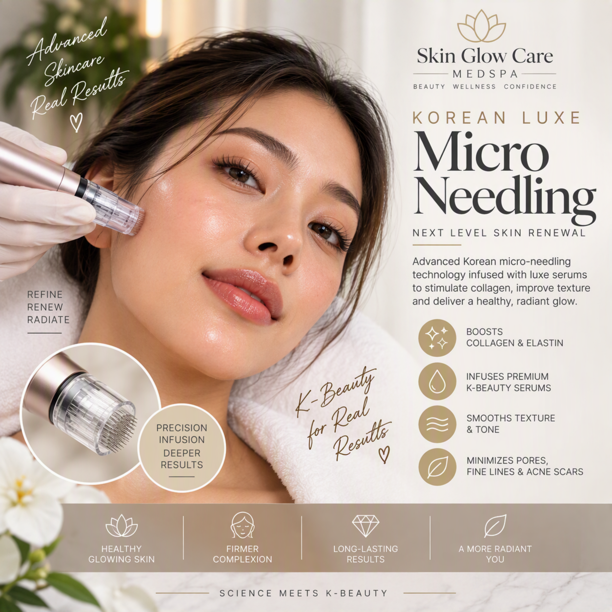 Luxe Micro Needling at Skin Glow Care MedSpa in Modesto, CA