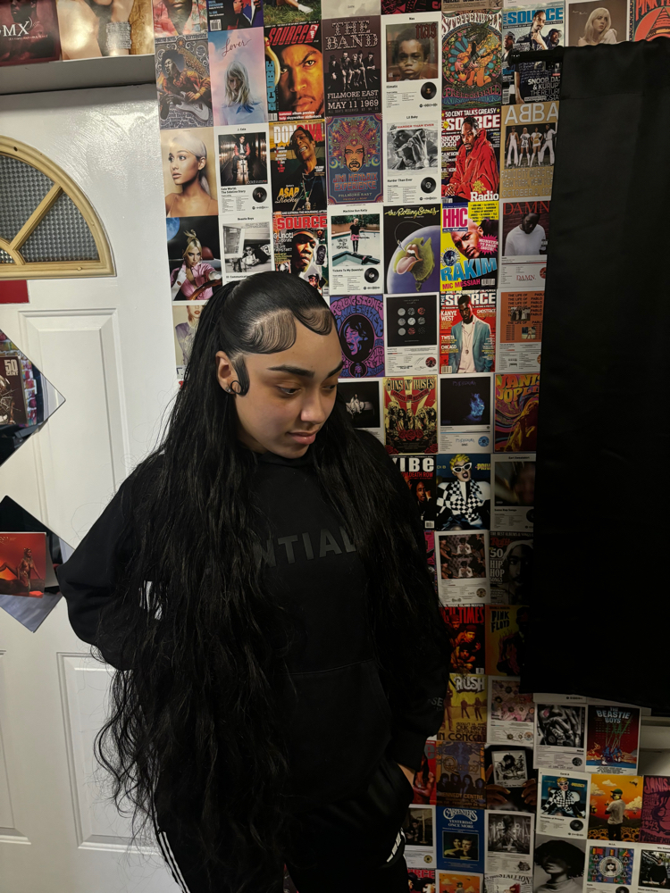 Half Up Down Quick Weave