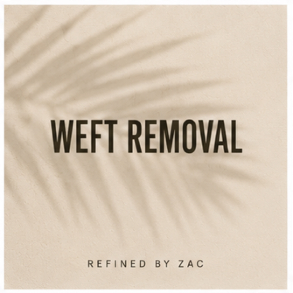 Weft Removal at Refined by Zac in san diego, CA