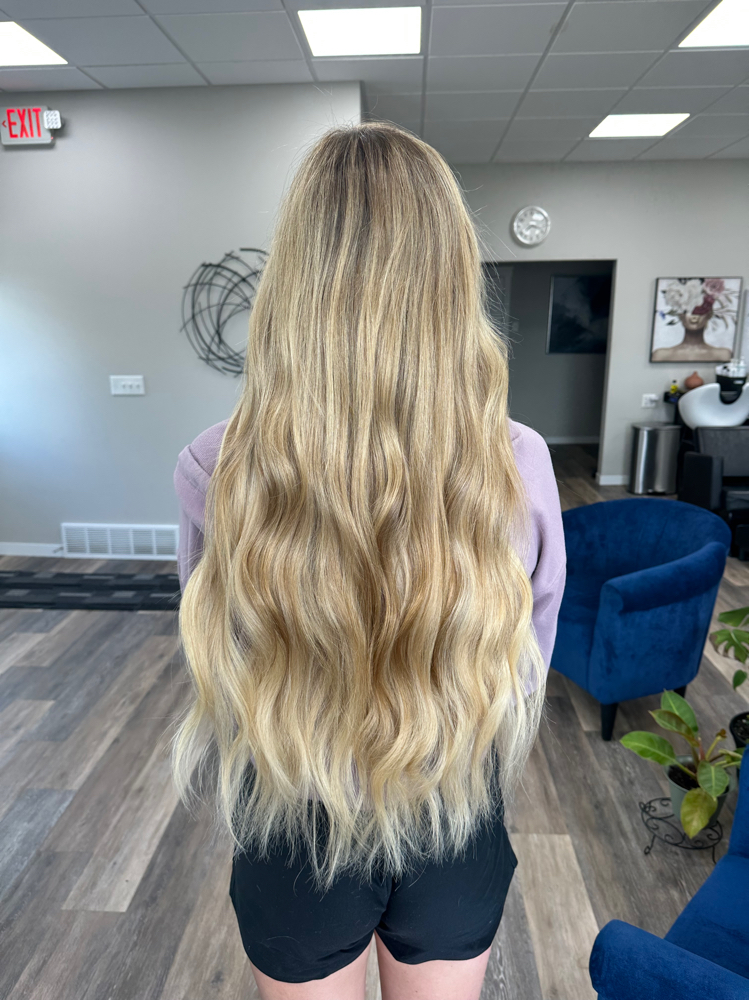 Hair Extension Consultation at Hair By Caitie in Barnesville, MN
