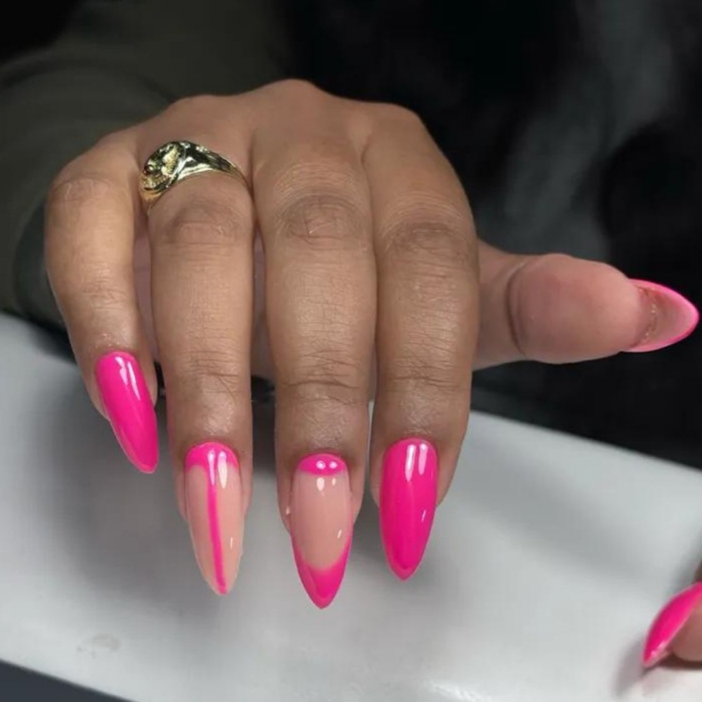 Hard Gel Extention Long at Elan Nails Russian Manicure in Cornelius, NC