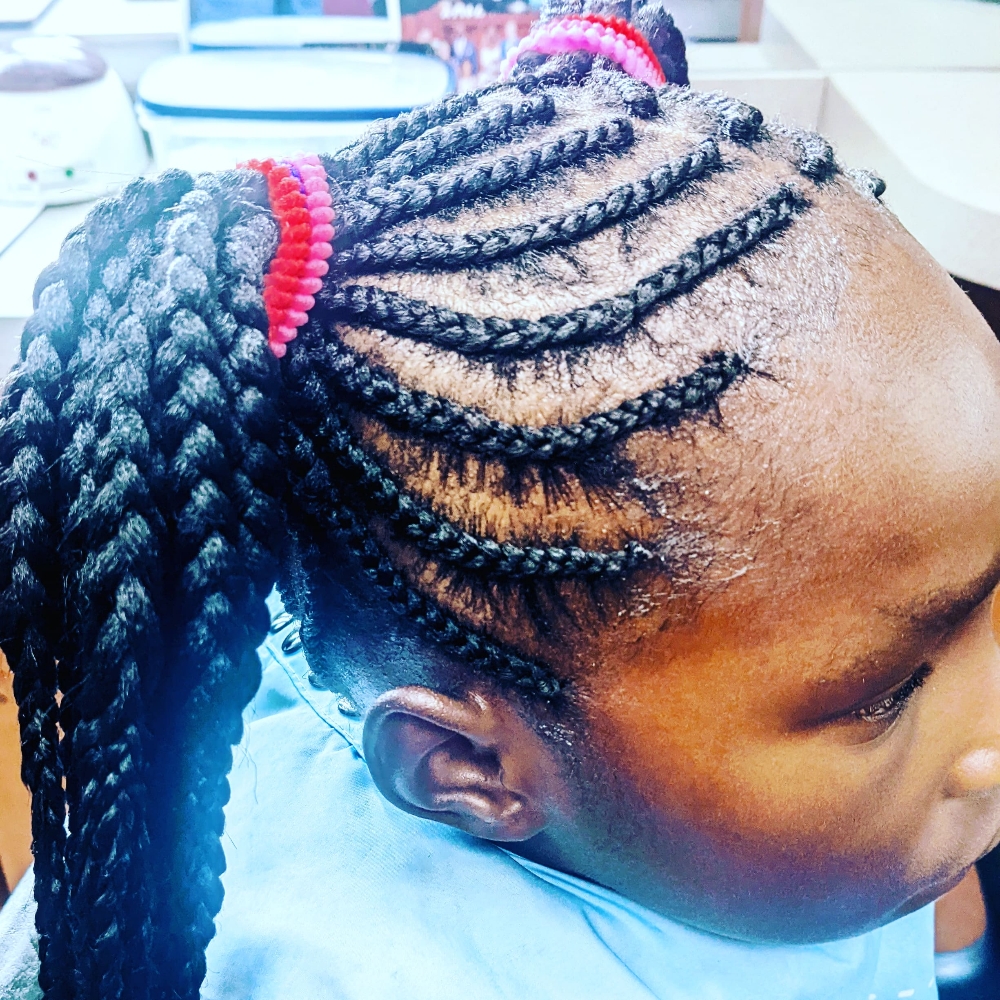 Natural Hair Box Braids