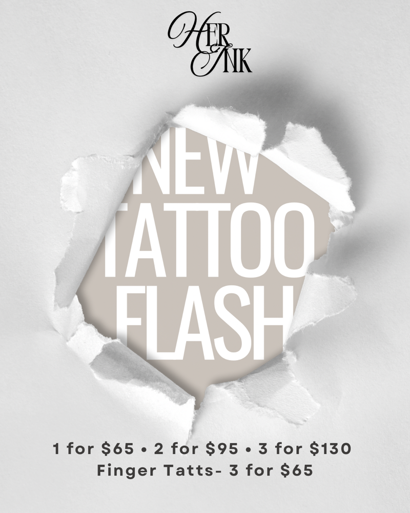 Flash Tattoos at Her Ink in Tempe, AZ