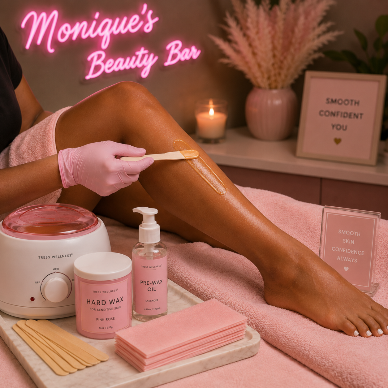 Half Leg Waxing at Monique's Beauty Bar in Charlotte, NC