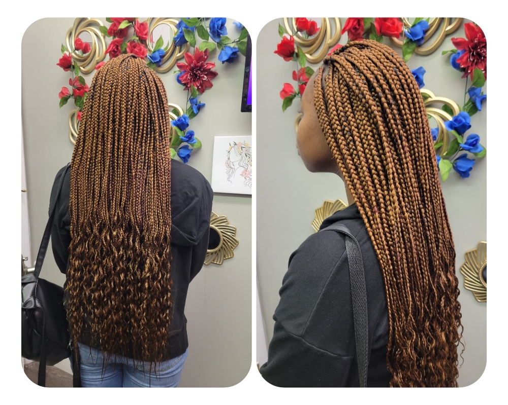 Box Braids Waist Length