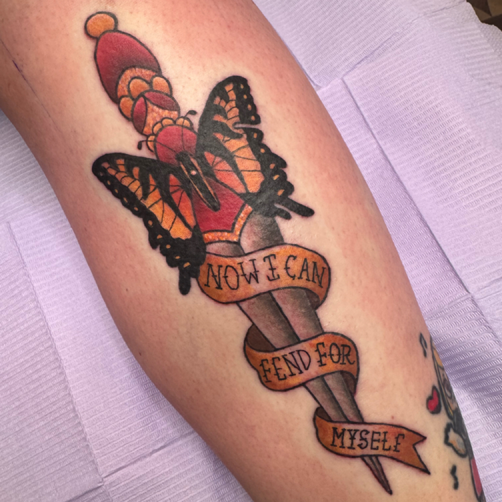 Large tattoo Session at Samantha Deir Tattoo in Jacksonville, FL