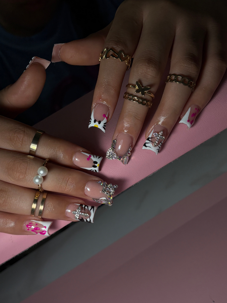 Acrylic duck nails at yoha_nailstech in Tampa, FL