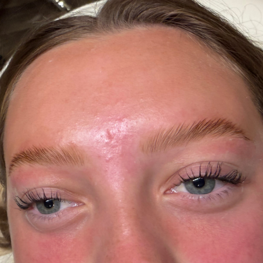 Brow lamination + wax at Sol Skin Esthetics in Fort Worth, TX