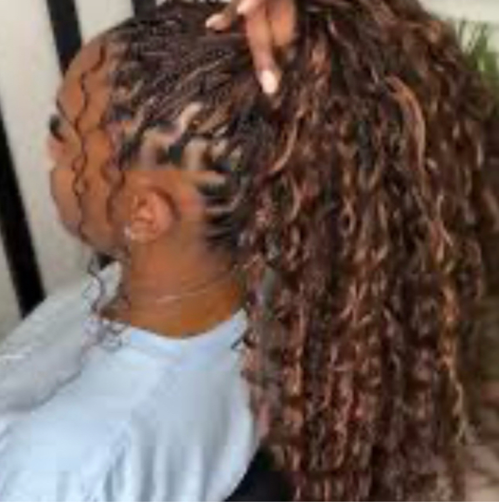 Boho Knotless Braids at Vanité Hair Studio in Colonie, NY
