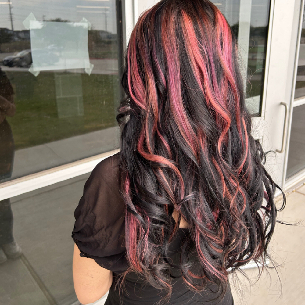 Womans Haircut And Color