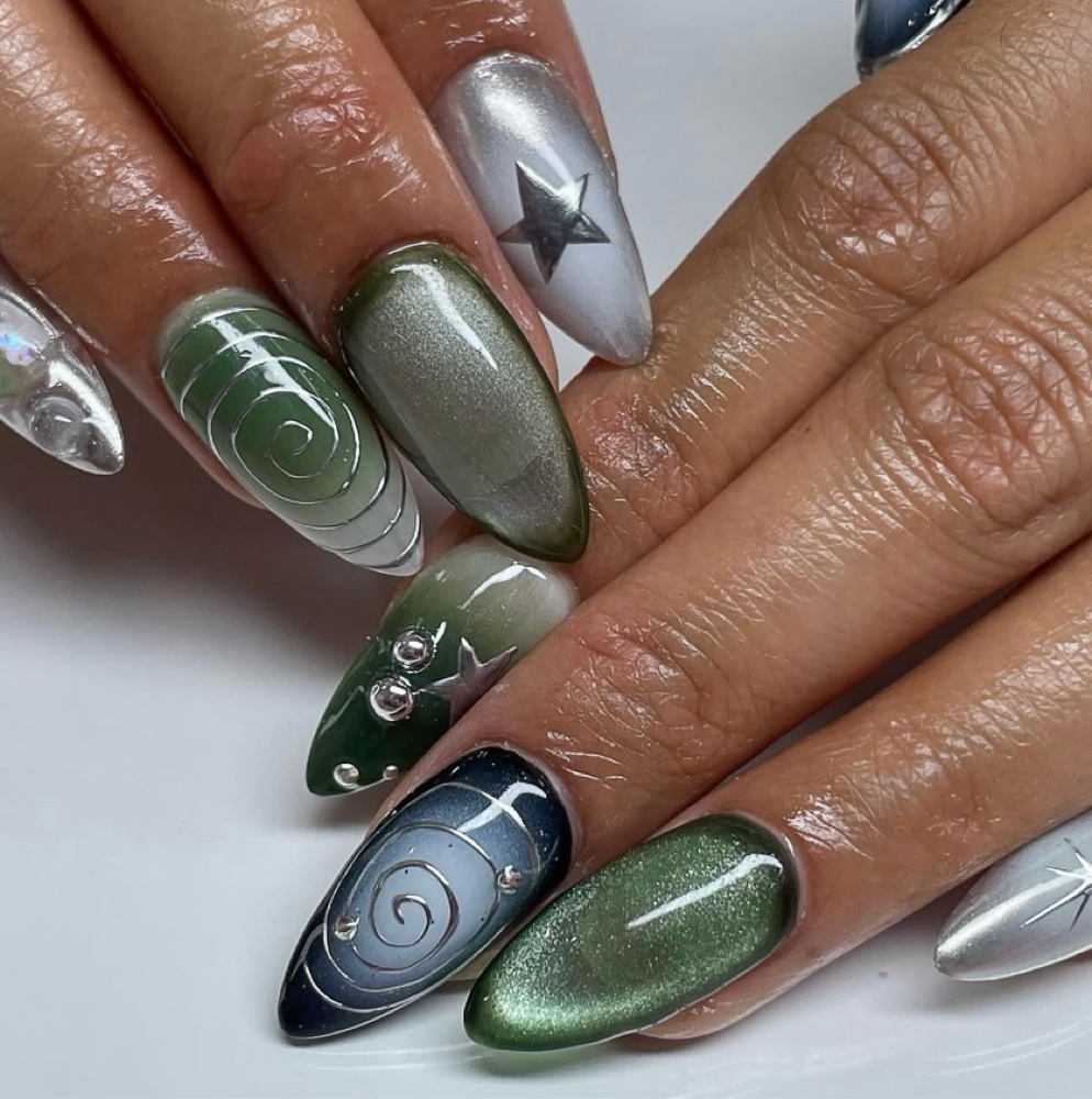 Gel-X Tier 2 Nail Art at Pinkkberrystudio in Taylorsville, UT