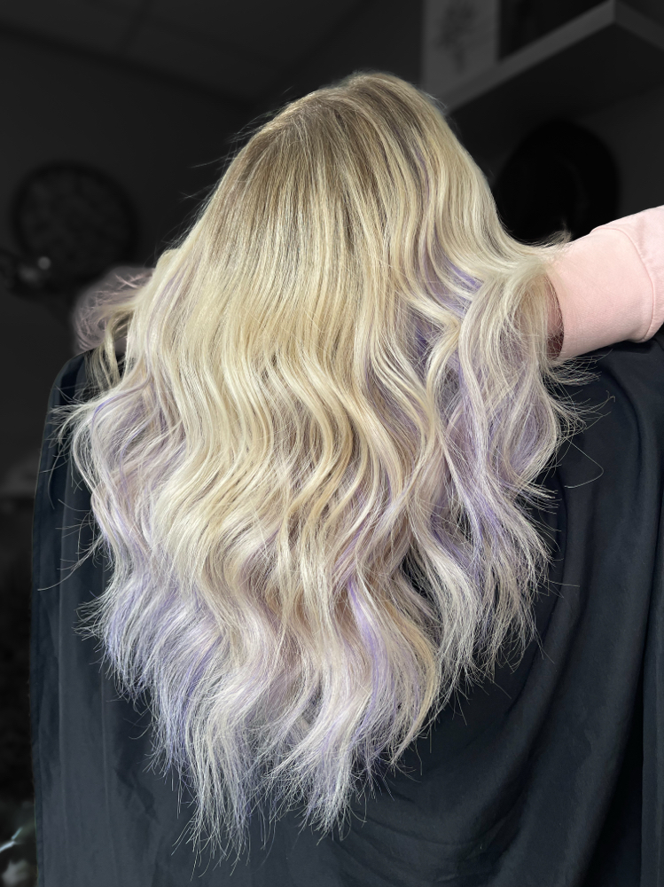 Accent Color/ Peekaboo at Hair by Hannah Vargas in Providence, RI