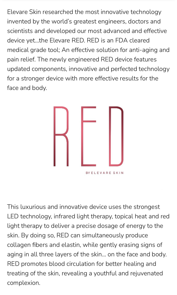 Red Light Therapy Facial
